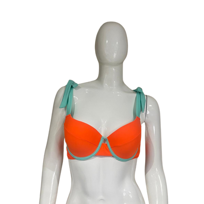 Orange and Green Bikini