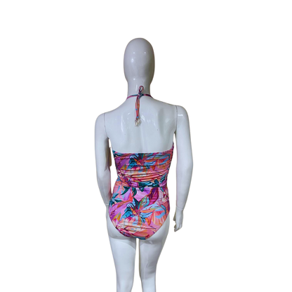 Pink Floral One Piece Swimsuit
