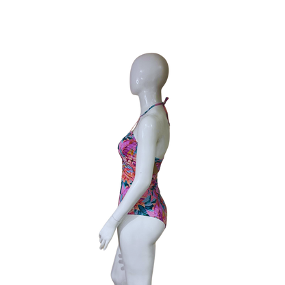 Pink Floral One Piece Swimsuit