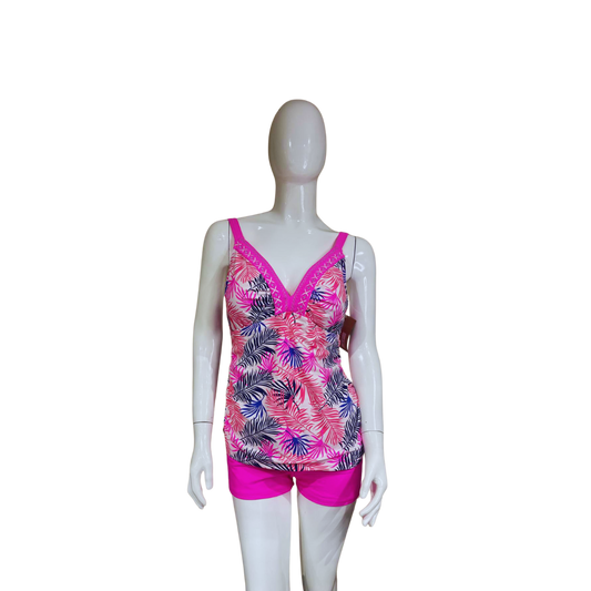 Pink and Blue Tankini