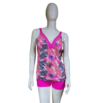 Pink and Blue Tankini