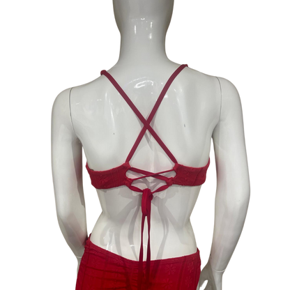 Red Flower Bikini