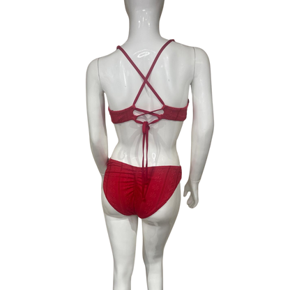 Red Flower Bikini