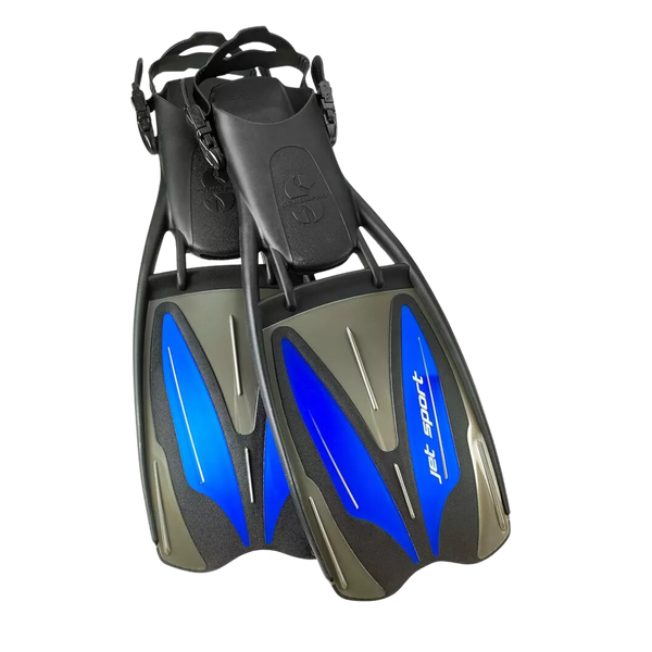 Aletas Scubapro Jet Sport negras y azules