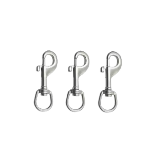 STAINLESS STEEL DIVING HOOKS 3 PIECES 75 MM