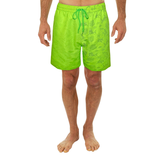 Shorts de baño que cambian de color con rayos UV